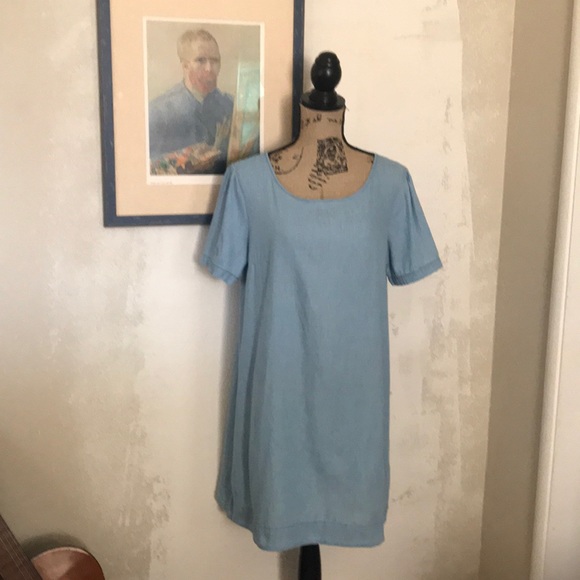 Rebellion Dresses & Skirts - Light Denim Shift Dress